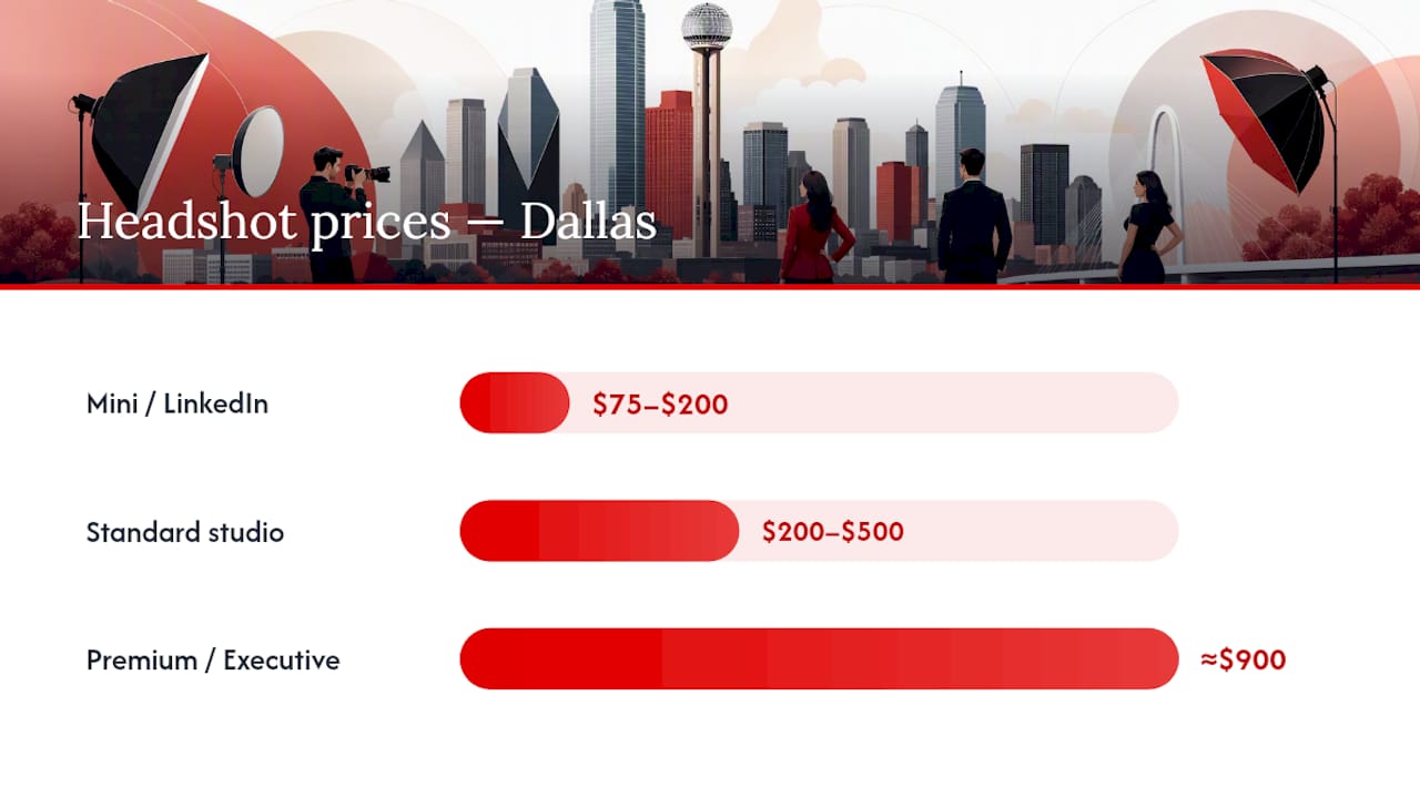 How Much Do Headshots Cost in Dallas by Tier? — overview diagram